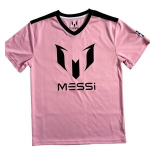 Messi Collection Youth XL Pink Soccer Jersey Inter Miami Style Number 10 Shirt